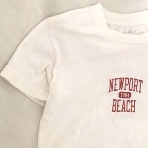Newport Beach Crop Top Brandy Melville